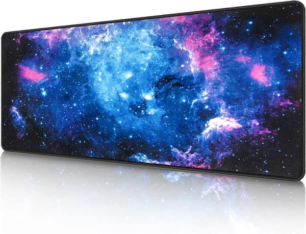 Musematte (800 * 300 * 3 MM) Forlenget Stor Musematte Skrivebordsunderlag, Sydde Kanter Musematte, Sklisikker Gummibase, XL Gaming Musematte for Kontor og Hjem