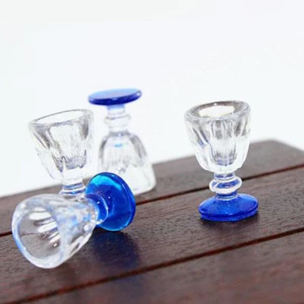 5 stk 1:12 Dukkehuskopp Miniatyr Vannglass Vinglass[XJ]
