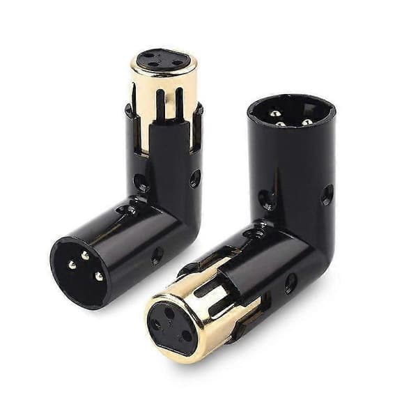 1 pc 3-Pin XLR Angle Adapter Adjustable Male to Female Right Angle XLR Adapter XLR 90 Degree Adapter