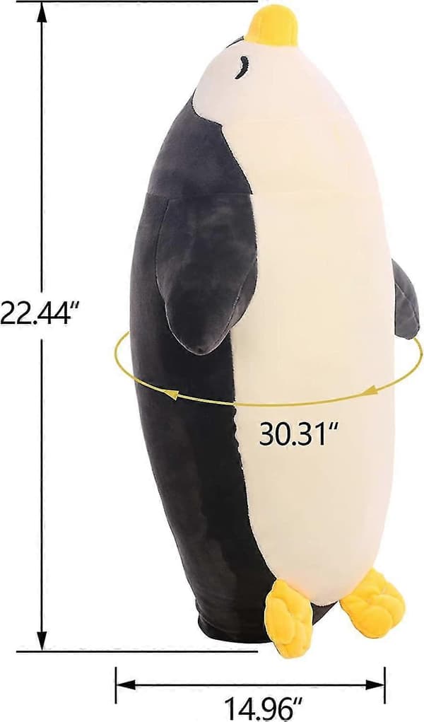 Pingvin kosedyr i bulk, 23,6 tommer, svart
