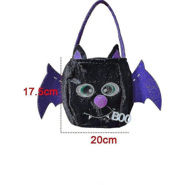 Halloween Trick Or Treat-tasker, mulepose gavekurv til Halloween-festfavoritter