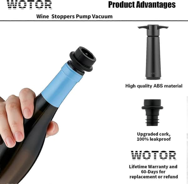 Sorte 12-pak tomme pumpepropper, vinflaskeprop, holder vinen frisk