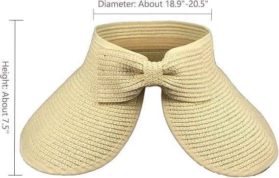 Rød dame foldbar sommerhat med foldbar bred skygge solskærm