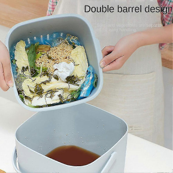 Compost Bin - for everyday organic waste in the kitchen - Odor-proof - Removable inner insert - Organic