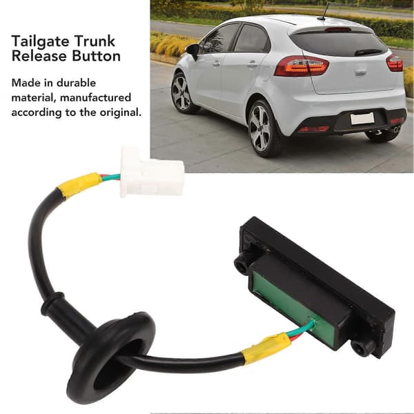Tailgate Opening Button, Rear Tailgate Opening Handle Replacement 812601W220, Compatible for Kia Picanto TB 2011-2017