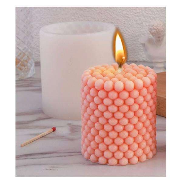 DIY - Stearinlysformer - Sylinderkuler - Støpeform - Lysform Vit white