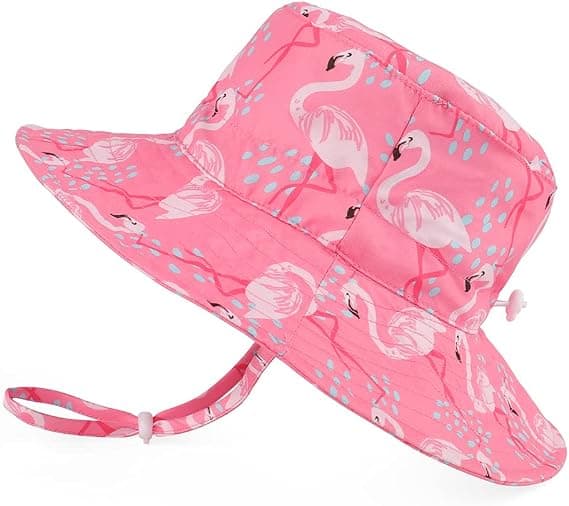 Justerbar baby solhatt barn sommar keps bred brätte för pool/strand/simning/utomhus