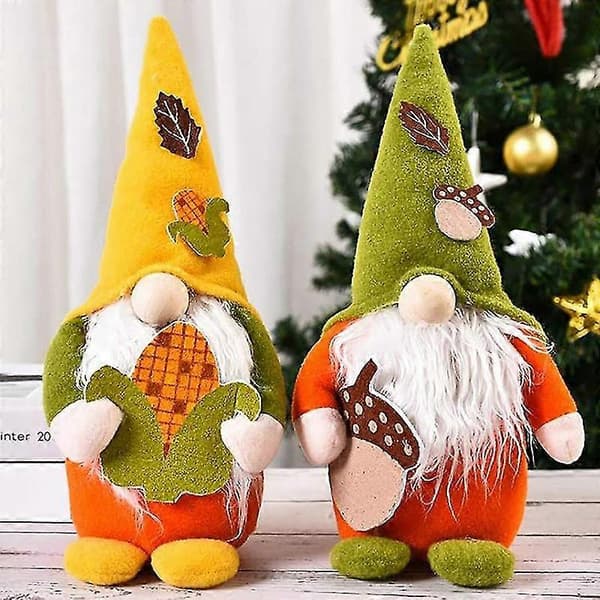 Efterårs Tomte Plys Efterårs Tomte Svensk Ansigtsløs Dukkedekoration Efterårs Tomte Håndlavet Svensk Tomte -Sy