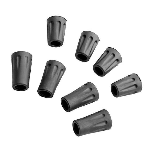 Alpenstock Tip Protection Non-slip Rubber Pole Tips for Hiking 10pcs[DB]