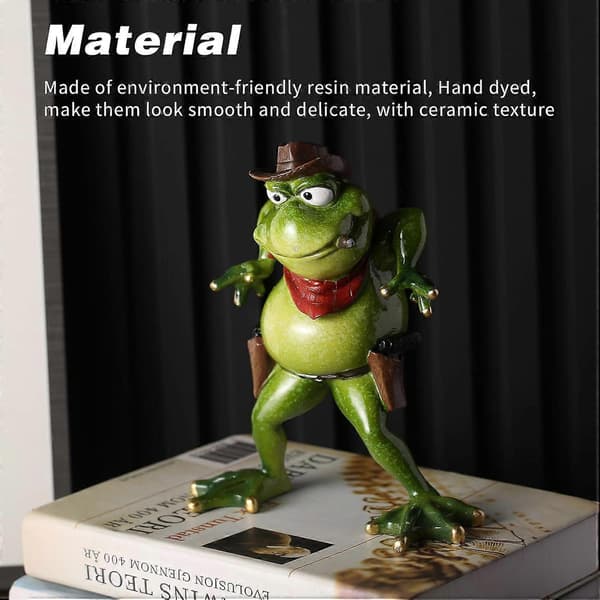 Bedårande grodfigurer ornament för heminredningspresent