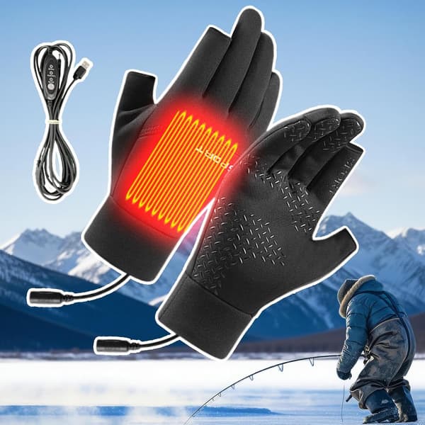 opvarmede handsker - ski unisex til sort XL Schwarz XL