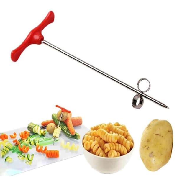 1 stk spiralpeeler i rustfritt stål for grønnsaker