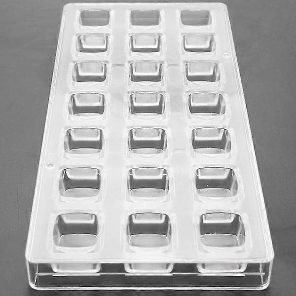 3D Firkantet Sjokoladeform DIY Bakeverktøy Polykarbonat