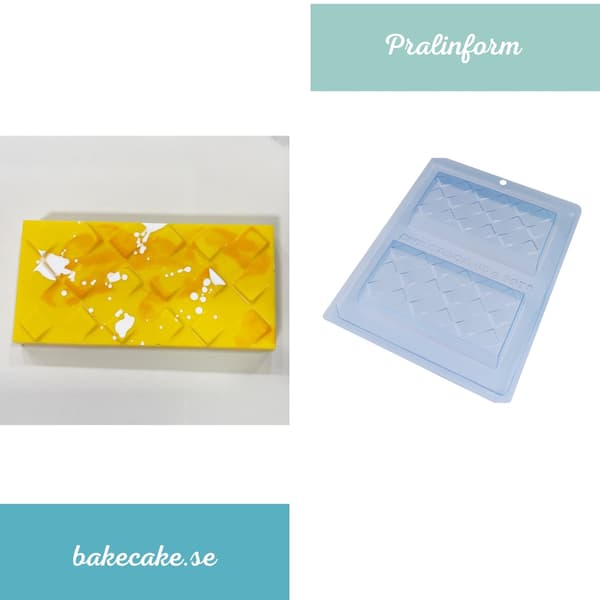 Pralineform Dubai Kunafa Chokoladeform - BWB 9978 - 3-delt form Transparent transparent