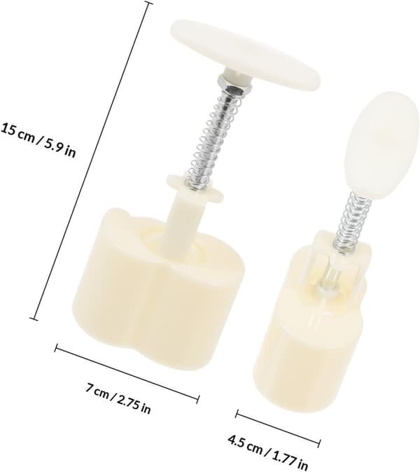 Genanvendelig plastikbageform, håndpresse, månekageform, praktisk at bruge