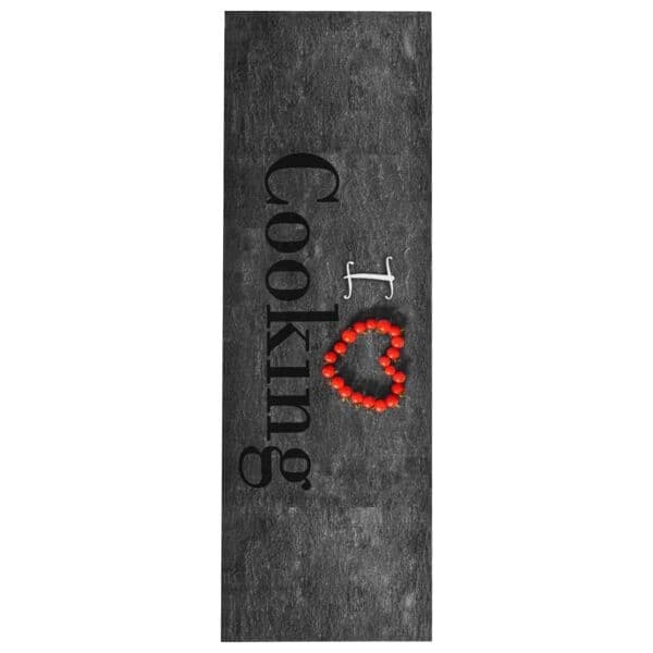 vidaXL Køkkenmåtte maskinvaskbar madlavning 60x180 cm multifärg multicolor