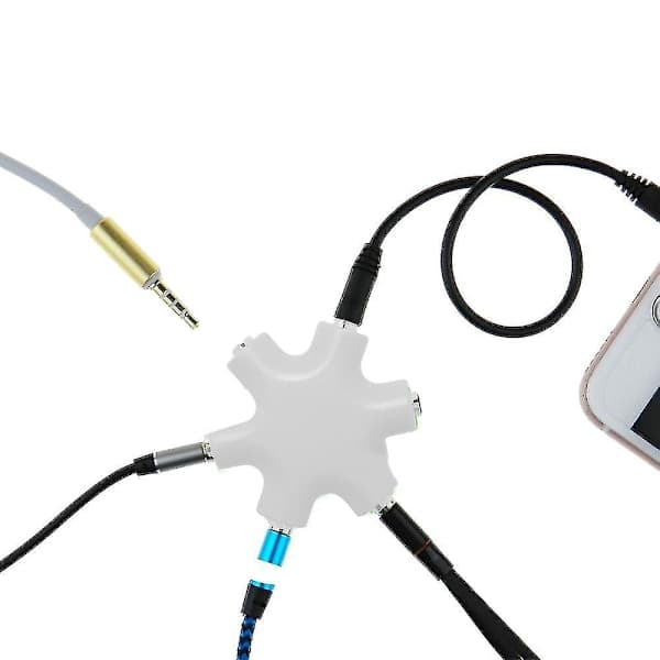 Multi Hovedtelefon Audio Splitter Stik Multi Hovedtelefon Splitter, 3.5mm Audio Stereo Splitter