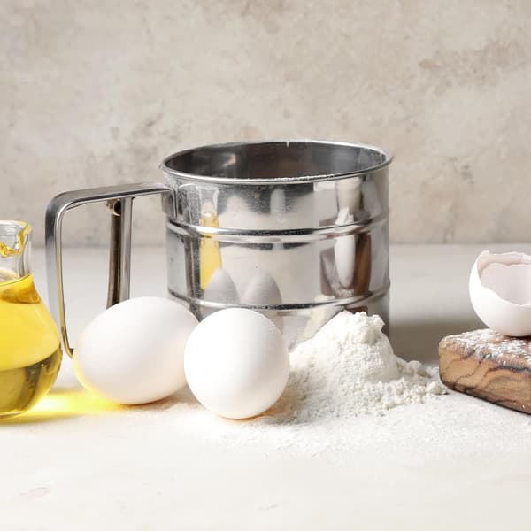 Melsikt, Sikt i Rustfritt Stål for Baking, Dobbeltlags Finmasket Bakesikt
