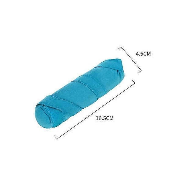 8 st Hårrullar Papiljotter Sleep Styler Kit Långa Bomullspapiljotter DIY Stylingverktyg Blå