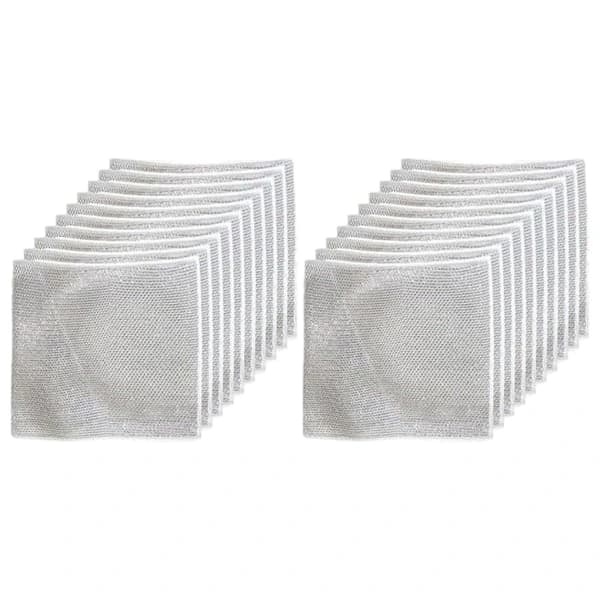 20x Grå Multifunktionelle Metaltrådsklude Premium Nylon-FA-
