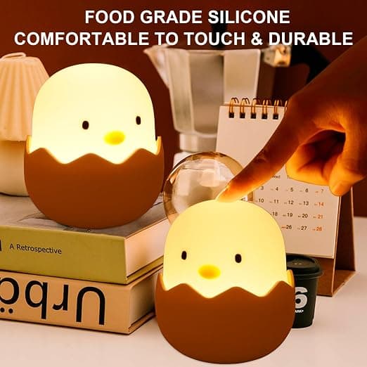 Night Light for Children, Rechargeable Night Light, Children's Night Light with Touch Dimmer Function, Portable Night Light for B