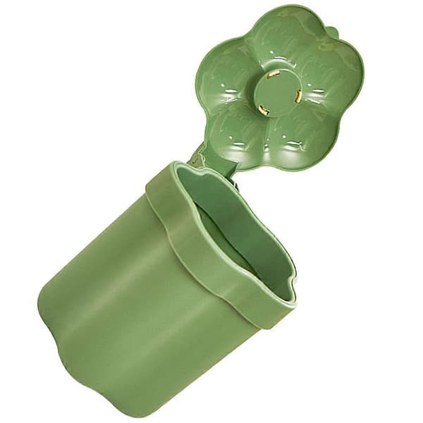 Small Trash Can with Lid, Prevents Odors, Easy to Clean, Reusable, 1 Set [DB]