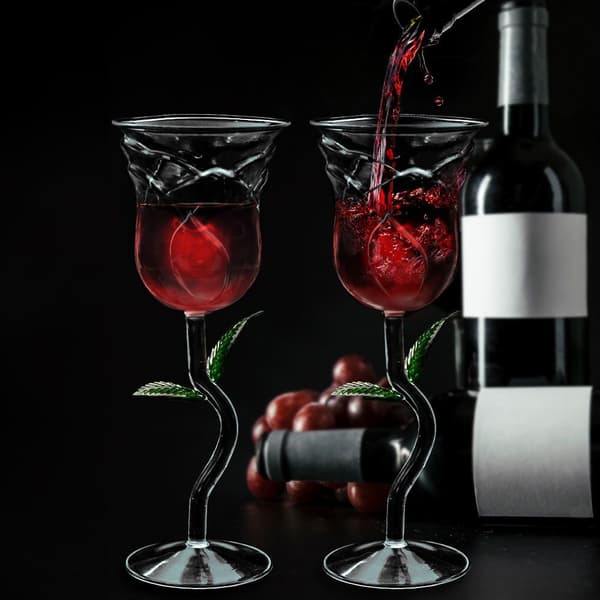 Rosévinglassett - Rosdesign Transparent transparent