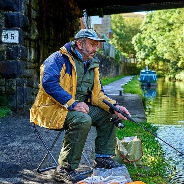 Camping foldestole, lille bærbar foldestol, ultralet F