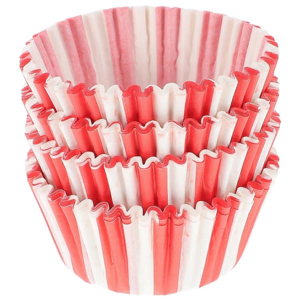 100 st Muffin Foder Hållare Cupcake Hållare Bakformar Papper Muffin Form Ränder Muffin Foder Papper Bakform [DB] Blandade Färger 6.5X2.7cm 6.5X2.7cm Assorted Color