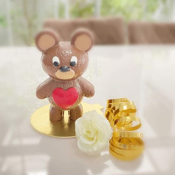 Pralineform Bamse Chokoladeform - BWB 9934 - Special 3-delt form Transparent transparent