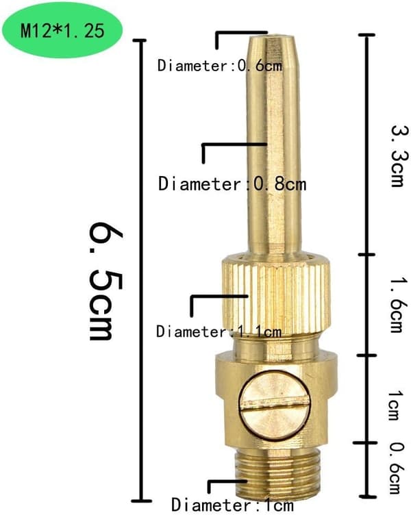 fontenedyse, sprinklerhode, justerbart sprinklerhode GCQ01 (12 x M12 1,25)
