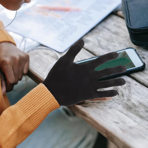 Gaminghandsker med touchfingre, åndbare, sorte, 1 par