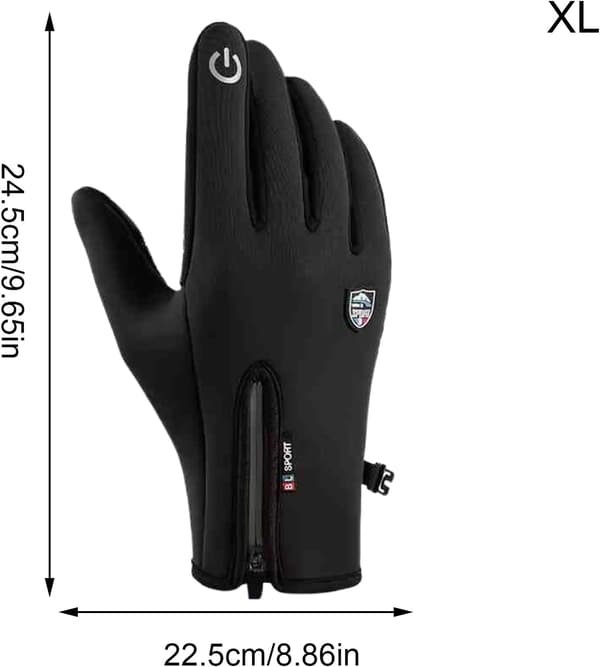 generiske vinterhandsker, vindtætte, med touchscreen-blonde XL - XL