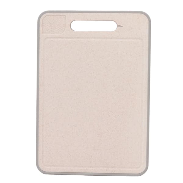 Double-Sided Thawing Tray, Thawing Cutting Board with Sharpener, Wheat Straw, for Frozen Meat
