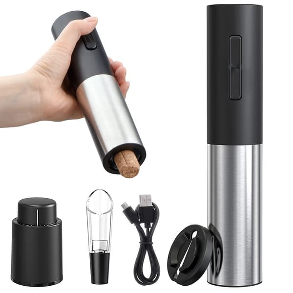 Electric Wine Opener Set - Corkscrew - 4-piece 498