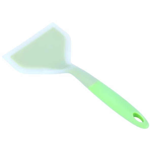 Silikonstekespade Nonstick Sklisikker Matlagingsspade for Tamagoyaki Pizza Biff, Grønn