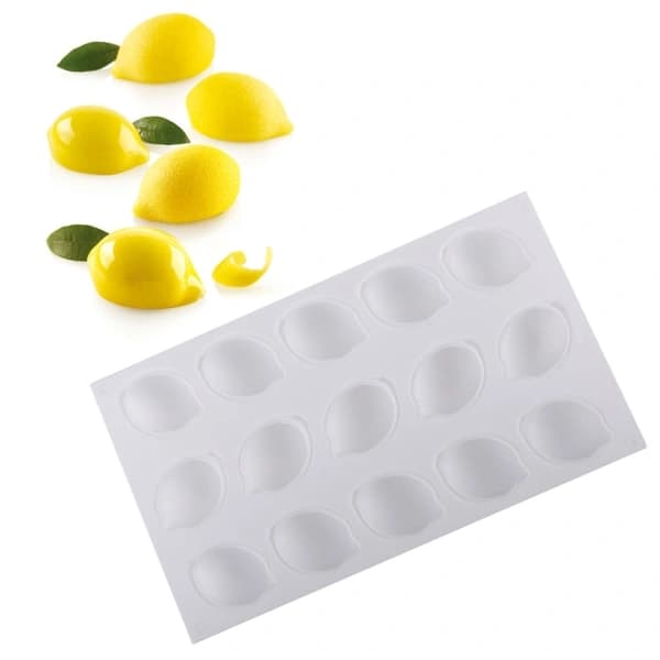 3D Frugt Citron Silikoneform Dekoration Mousse Dessert Bageform DIY