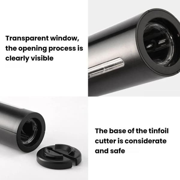 Elektrisk vinåpner med kompakt design
