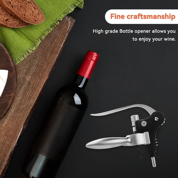 Wine Corkscrew. Wine Cork Set, Foil Cutter and Vacuum Cork G