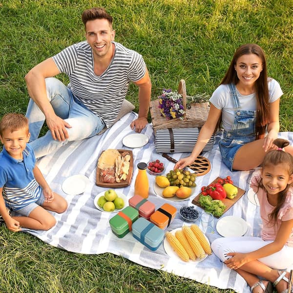 10 matboksbånd – festebånd for bentobokser, elastiske stropper – for kontor, piknik, camping