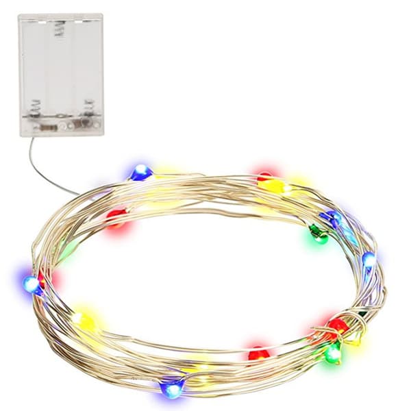 2 LED-eventyrlys batteridrevne, mini batteridrevne co