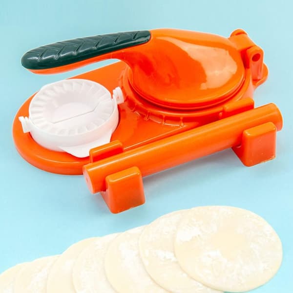 Oransje - Dumplingmaskin Dumpling Maker Ravioliform Dumpling Maker Dumplingmaskin Dumpling Formingsmaskin Bakeformer Kjøkkenutstyr