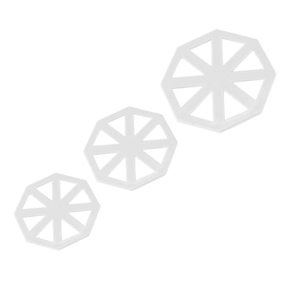 Sett med flaggstangformede kakepynt - Form for kakepynt og DIY-verktøy (3 deler)