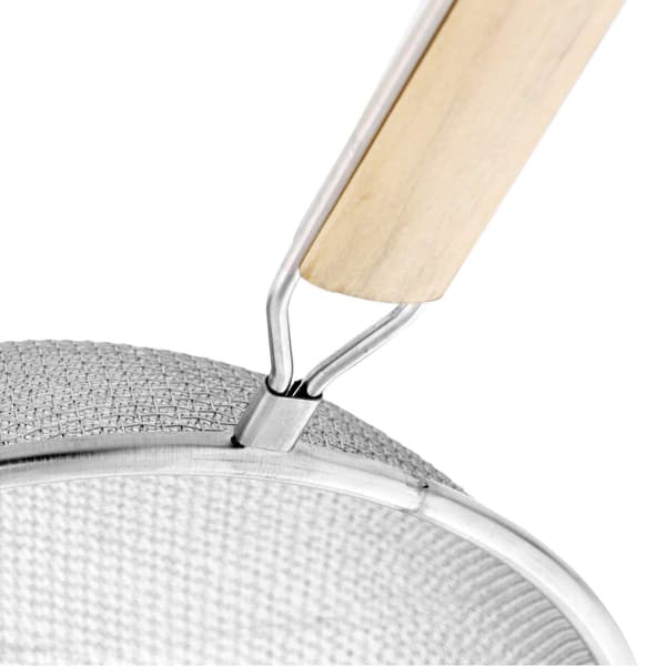 Fine Mesh Kitchen Strainers, 3-Piece Stainless Steel Sieve Set, Easy Handling and Space-Saving Storage for Sifting and Straining, Robust