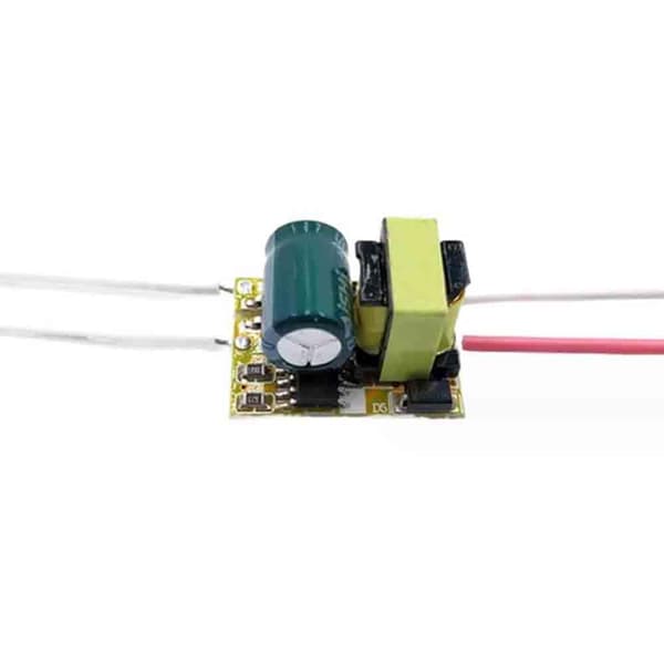 5 STK LED-chip drivende strømforsyningstransformator 3W konstantstrøm E27 220V til 9-12V -