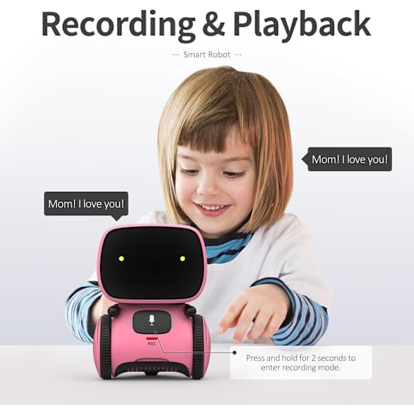 Interactive Smart Robot Toys, Voice Control and Touch Sensor, Dances and Sings and Walks, Recorder and Speaks Like You