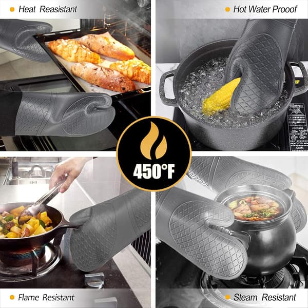 6 Professionelle Ovnvanter Mini Silikone Nypgreb Grydelapper K