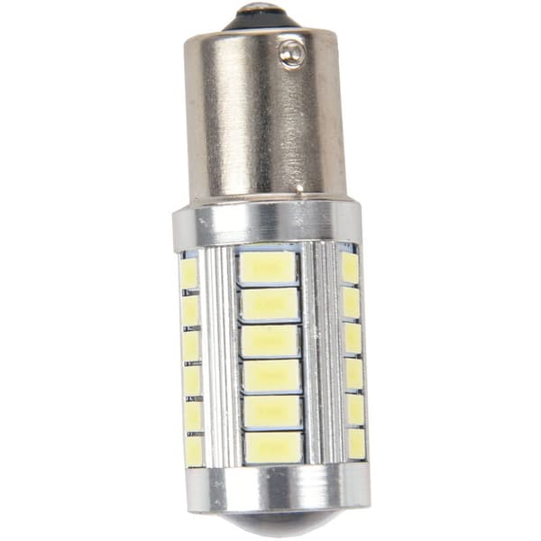 BA15S 12V White LED Night Light Car Bulb 1156 P21W Silver 33-LED
