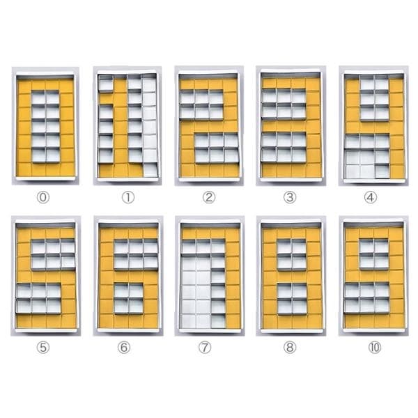 Kirjain- ja numerokakkuvuoka multifärg multicolor