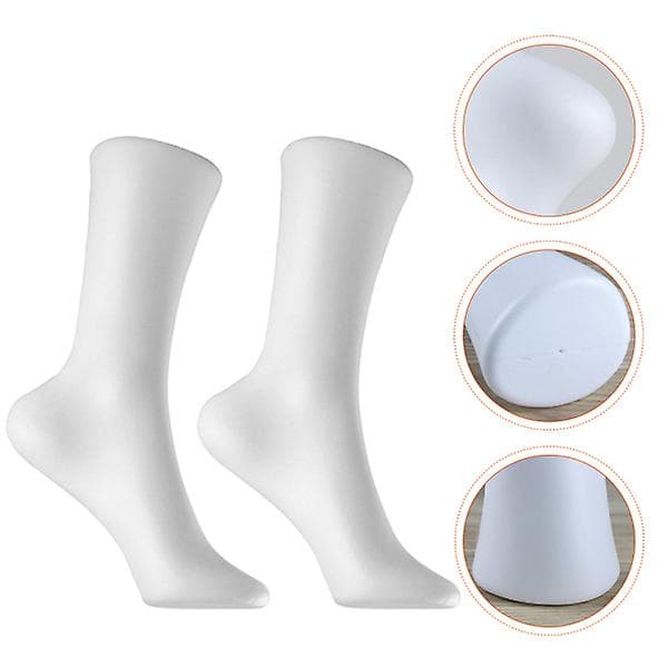 2 stk. fodstrømper mannequin fodform kvinde strømpe display mannequin fødder model